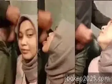 Jilbab Manis Nyepong Penuh Air Liur Basah Tegang